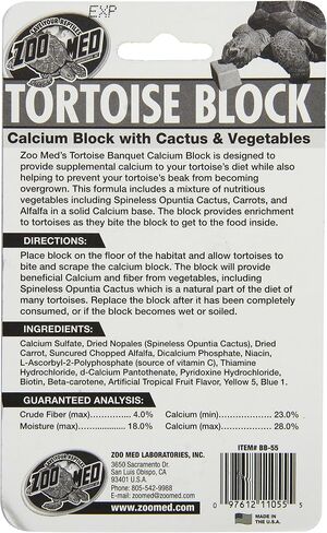 Zoo Med Laboratories SZMBB55 Tortoise Banquet Block, Net WT 5 oz in Saudi Arabia