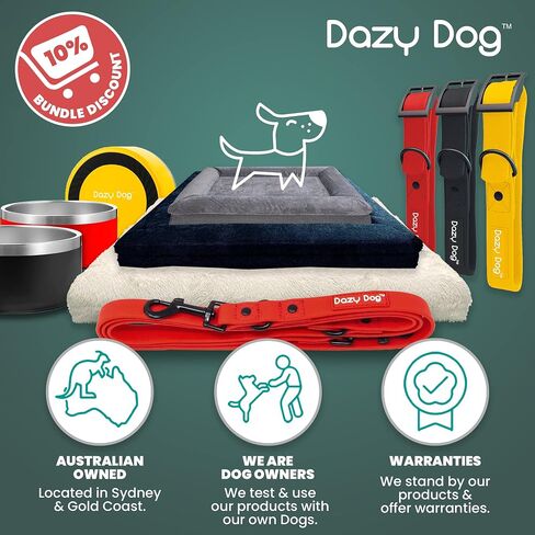 مقود Dazy Dog Dura مزدوج الطول مناسب لجميع الأحوال الجوية - متين - مقاوم للماء - خالٍ من الرائحة - أقوى من الجلد - سهل التنظيف - أداء عالٍ - مصمم (صغير/متوسط، أرجواني) in Saudi Arabia