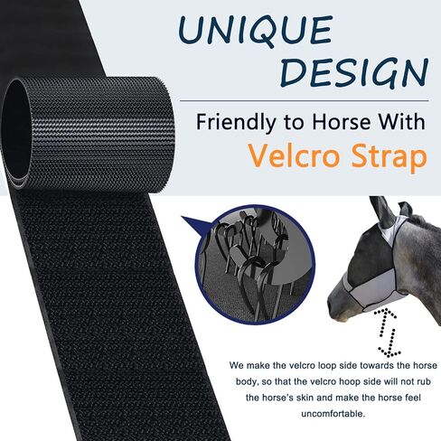 Horse Fly Mask,Fly Masks for Horses,Fly Masks for Horses with Ears,Horse Fly Mask with Ears,Fine Mesh Fly Mask with Ears,Lycra Fly Mask (Medium, Grey) in Kuwait