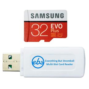 بطاقة الذاكرة Evo Plus Micro SDHC من Samsung 32GB تعمل مع Kodak Printomatic, Kodak Smile, Kodak Smile Classic Instant Film Camera (MB-MC32G) حزمة مع (1) Everything But Stromboli MicroSD Card in Kuwait