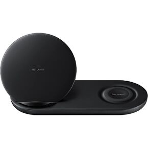 Samsung Wireless Charger Duo Fast Charge Stand & Pad EP-N6100T Universally Compatible Qi Enabled for Smartphones and Watch Galaxy Gear S4 Watch Active 3 Active 4-25w C-Type 3.0 Fast Charger (Renewed) in Kuwait