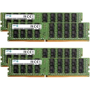 حزمة ذاكرة سامسونج مع ذاكرة 128 جيجابايت (4 × 32 جيجابايت) DDR4 PC4-21300 2666 ميجا هرتز متوافقة مع خوادم HP ProLiant DL360 G10، DL380 G10، DL120 G10، ML350 G10 in Saudi Arabia