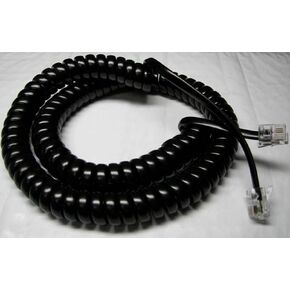 10 Pack of Black 12' Ft Handset Cords Compatible with Samsung Phone Falcon iDCS 8D 18D 28D DCS Prostar Basic LCD STD 7B 12B 24B 12 24 Keyset Tail/Lead/Leader Series Curly Coil Lot by DIY-BizPhones in Kuwait