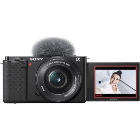 Sony Alpha ZV-E10 - APS-C Interchangeable Lens Mirrorless Vlog Camera - Black w/E 15mm F1.4 G APS-C Large-Aperture Wide-Angle G Lens