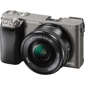 Sony Alpha a6000 Mirrorless Digital Camera with 16-50 mm Lens 24.3MP (Silver) in Kuwait