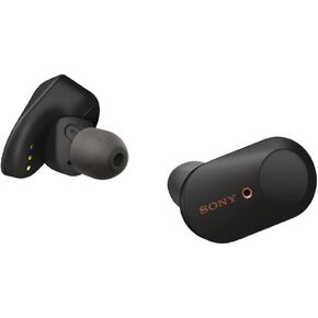سوني WF-1000XM3 سماعات لاسلكية بخاصية الغاء الضوضاء مع مايكروفون، عمر بطارية يصل إلى 32 ساعة، اتصال بلوتوث ثابت، كشف الارتداء مع اليكسا مدمج - اسود in Kuwait