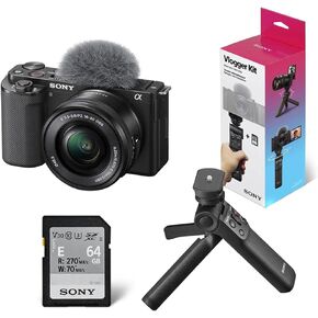 Sony ZV-E10 Mirrorless Camera with Lens, E PZ 16-50mm f/3.5-5.6 OSS Lens, B in Saudi Arabia