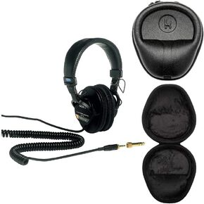 Sony MDR7506 Professional Large Diaphragm Headphone with Knox Gear Hard Shell Headphone Case Bundle (2 Items) in Kuwait
