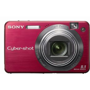 Sony Cybershot DSCW150/R 8.1MP Digital Camera with 5x Optical Zoom with Super Steady Shot (Red) in Kuwait