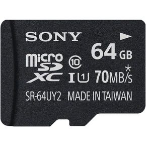 Sony 64GB Micro SDXC Class 10 UHS-1 Memory Card (SR64UY2A/TQ) in Saudi Arabia