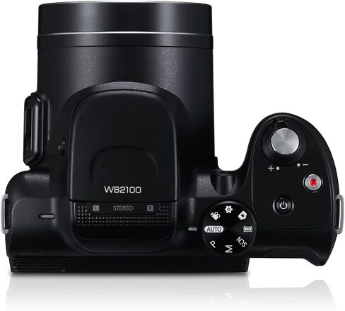 Samsung WB2100 16.4MP CMOS Digital Camera with 35x Optical Zoom, 3.0" LCD Screen and 1080i HD Video (Black) (OLD MODEL) in Saudi Arabia