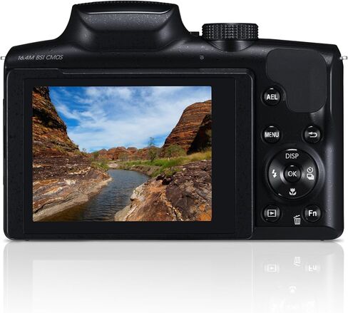 Samsung WB2100 16.4MP CMOS Digital Camera with 35x Optical Zoom, 3.0" LCD Screen and 1080i HD Video (Black) (OLD MODEL) in Saudi Arabia