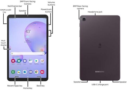SAMSUNG Galaxy Tab A 8.4" (2020) 32GB T307U WiFi+LTE Unlocked Mocha Tablet (Renewed) in Saudi Arabia