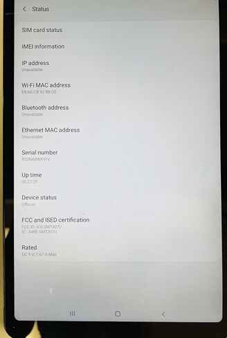 SAMSUNG Galaxy Tab A 8.4" (2020) 32GB T307U WiFi+LTE Unlocked Mocha Tablet (Renewed) in Saudi Arabia