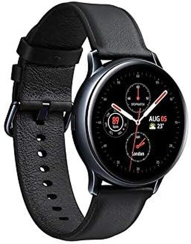Samsung Galaxy Watch Active2 LTE Smartwatch (Stainless Steel, 40mm, Black) (Renewed) in Saudi Arabia