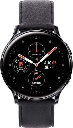 Samsung Galaxy Watch Active2 LTE Smartwatch (Stainless Steel, 40mm, Black) (Renewed) in Saudi Arabia