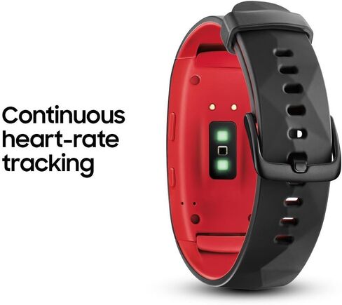 SAMSUNG Gear Fit2 Pro Fitness Smartwatch (Small) - Red (Renewed) in Kuwait