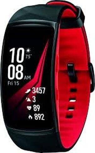 SAMSUNG Gear Fit2 Pro Fitness Smartwatch (Small) - Red (Renewed) in Kuwait