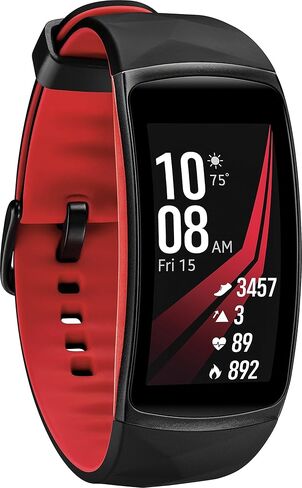SAMSUNG Gear Fit2 Pro Fitness Smartwatch (Small) - Red (Renewed) in Kuwait