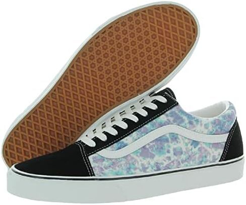 Vans Men's English Lavender Tie Dye Old Skool Shoes Fashion Sneaker in Saudi Arabia
