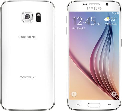 Samsung Galaxy S6 G920a 32GB Unlocked GSM 4G LTE Octa-Core Smartphone w/ 16MP Camera - White Pearl in Saudi Arabia