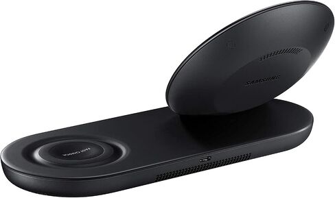 Samsung Wireless Charger Duo Fast Charge Stand & Pad EP-N6100T Universally Compatible Qi Enabled for Smartphones and Watch Galaxy Gear S4 Watch Active 3 Active 4-25w C-Type 3.0 Fast Charger (Renewed) in Saudi Arabia