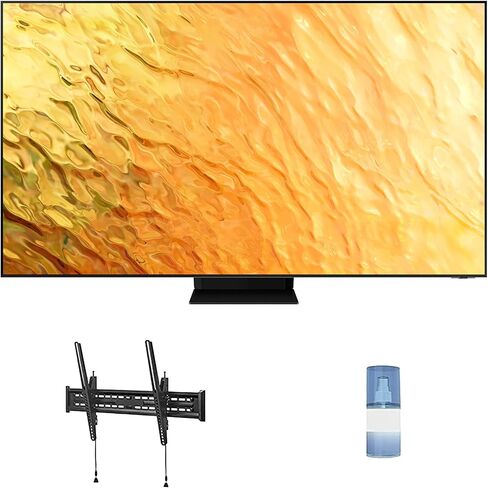 SAMSUNG QN65QN800BFXZA 65" 8K QLED Quantum Mini LED HDR Smart TV with a Walts TV Medium Full Motion Mount for 32"-65" Compatible TV's (2022) in Saudi Arabia