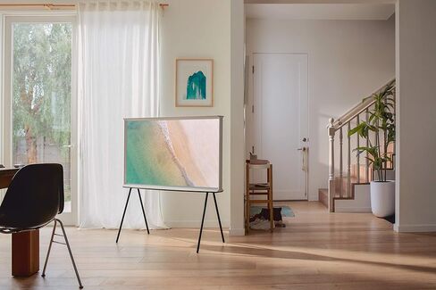 Samsung QN55LS01RAFXZA Serif 55-Inch QLED 4K LS01 Series Ultra HD Smart TV with HDR and Alexa Compatibility (2019 Model) in Saudi Arabia