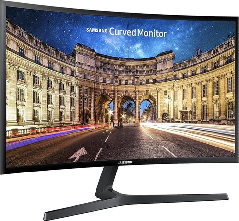 Samsung Electronics LC27F398FWNXZA Samsung Electronics C27F398 27" Curved Monitor & AmazonBasics CL2 Rated HDMI Input to VGA DVI Output Adapter Cable - 6 Feet in Saudi Arabia