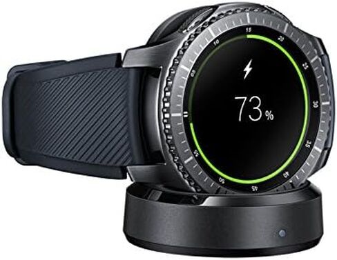 شاحن قاعدة شحن لاسلكية أصلي لهاتف Samsung Qi من أجل Gear S3 Classic، Frontier SM-R760 مع USB صغير 3FT وقلم شاشة (جديد) in Saudi Arabia