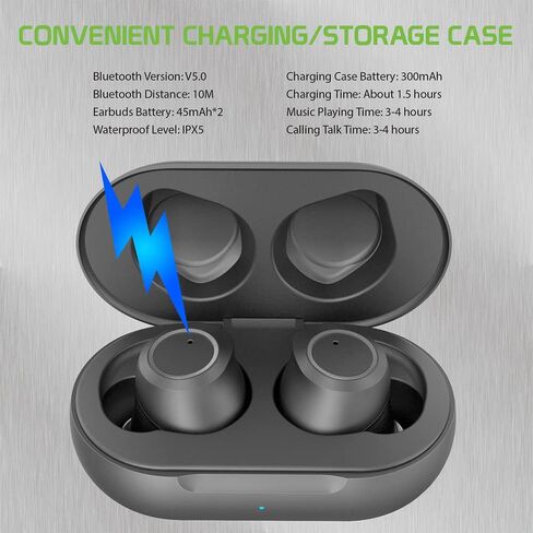 Works for Samsung Galaxy A71 5G by Cellet Wireless V5.2 Bluetooth Earbuds Compatible with Samsung Galaxy A71 5G with Charging Case for in Ear Headphones. in Saudi Arabia
