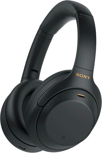 Sony WH-1000XM4 Wireless Noise Canceling Overhead Headphones - Black (Renewed) in Saudi Arabia