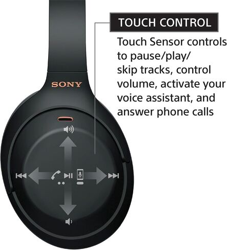 Sony WH-1000XM4 Wireless Noise Canceling Overhead Headphones - Black (Renewed) in Saudi Arabia