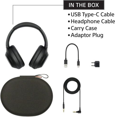 Sony WH-1000XM4 Wireless Noise Canceling Overhead Headphones - Black (Renewed) in Saudi Arabia