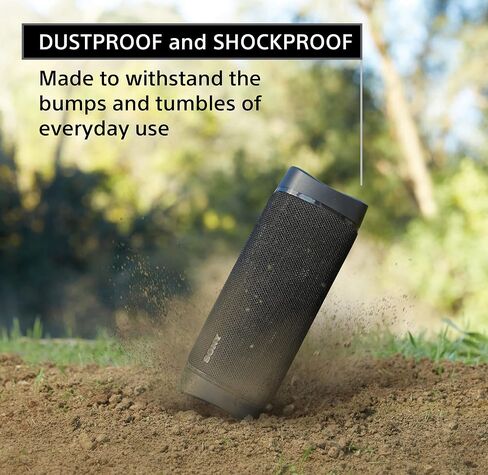 Sony SRS-XB33 EXTRA BASS Wireless Bluetooth Portable Speaker, IP67 Waterproof & Durable for Home, Outdoor, and Travel, 24 Hour Battery, Party Lights, USB Type-C, and Speakerphone, Black in Kuwait