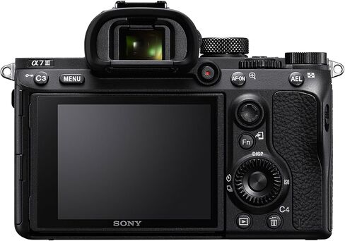 Sony a7 III ILCE7M3/B Full-Frame Mirrorless Interchangeable-Lens Camera with 3-Inch LCD, Black with 20mm F1.8 Lens in Saudi Arabia