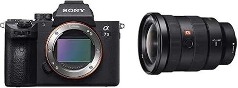 Sony a7 III ILCE7M3/B Full-Frame Mirrorless Interchangeable-Lens Camera with 3-Inch LCD, Black with 20mm F1.8 Lens in Saudi Arabia