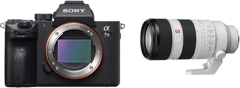 Sony a7 III ILCE7M3/B Full-Frame Mirrorless Interchangeable-Lens Camera with 3-Inch LCD, Black with 20mm F1.8 Lens in Saudi Arabia