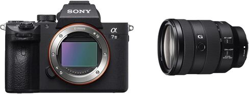Sony a7 III ILCE7M3/B Full-Frame Mirrorless Interchangeable-Lens Camera with 3-Inch LCD, Black with 20mm F1.8 Lens in Saudi Arabia