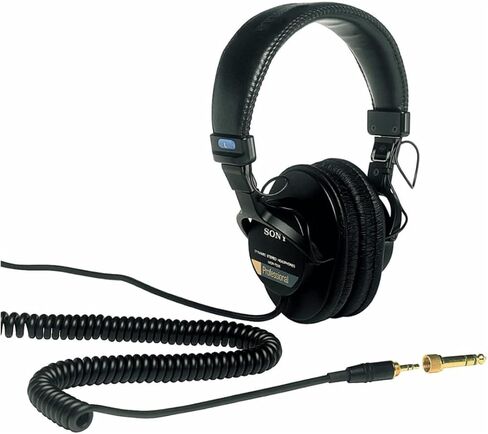 Sony MDR7506 Folding Professional Closed Ear Headphones Bundle with Stereo Headphone Amplifier with DC 12V Power Adapter and Stereo Aux Adapter (5-Pack) (3 Items) in Saudi Arabia