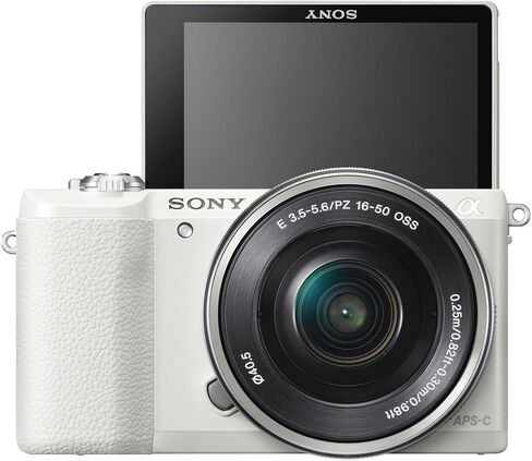Sony a5100 Mirrorless Digital Camera with 3-Inch Flip Up LCD - Body Only (Black) in Kuwait