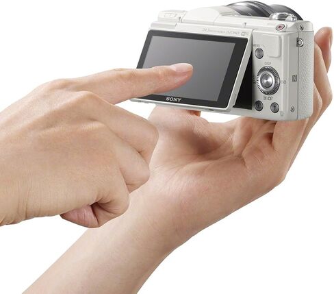 Sony a5100 Mirrorless Digital Camera with 3-Inch Flip Up LCD - Body Only (Black) in Kuwait
