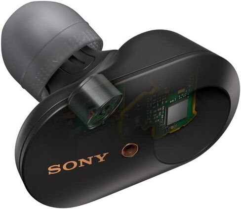 سوني WF-1000XM3 سماعات لاسلكية بخاصية الغاء الضوضاء مع مايكروفون، عمر بطارية يصل إلى 32 ساعة، اتصال بلوتوث ثابت، كشف الارتداء مع اليكسا مدمج - اسود in Kuwait