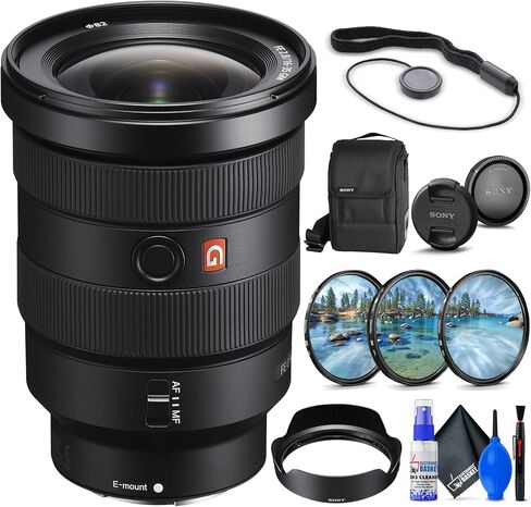 Sony FE 16-35mm f/2.8 GM Lens (SEL1635GM) + Filter Kit + Lens Cap Keeper + Cleaning Kit + More (Renewed) in Saudi Arabia