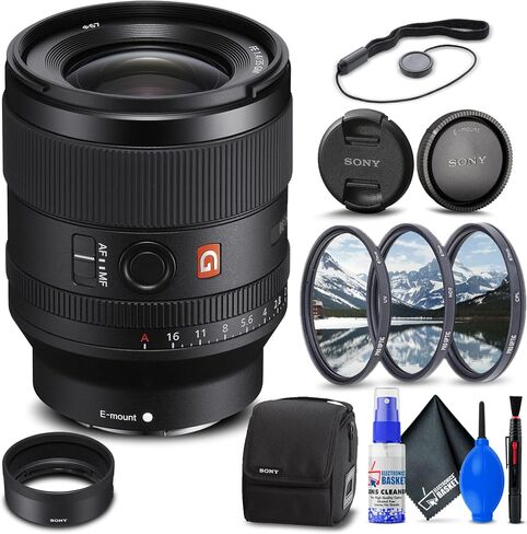 Sony FE 35mm f/1.4 GM Lens (SEL35F14GM) + Filter Kit + Lens Cap Keeper + Cleaning Kit + More (Renewed) in Saudi Arabia