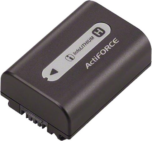 Sony NPFH50 H Series Actiforce Hybrid InfoLithium Battery for most Sony Camcorders and A230, A330 and A380 Alpha DSLR (Retail Packaging) in Saudi Arabia