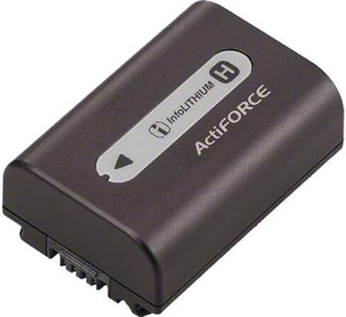 Sony NPFH50 H Series Actiforce Hybrid InfoLithium Battery for most Sony Camcorders and A230, A330 and A380 Alpha DSLR (Retail Packaging) in Saudi Arabia