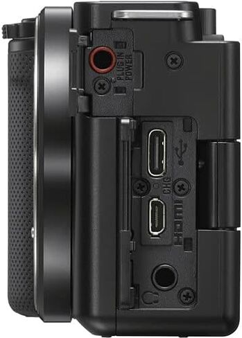 Sony ZV-E10 Mirrorless Camera with 16-50mm Lens (Black) (ILCZV-E10L/B) + 64GB Memory Card + Bag + Card Reader + HDMI Cable + Flex Tripod + Hand Strap + Memory Wallet + Cleaning Kit (Renewed) in Kuwait