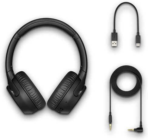 Sony WHXB700 Wireless Extra Bass Bluetooth Headset/Headphones with mic for Phone Call and Alexa Voice Control, Black in Saudi Arabia