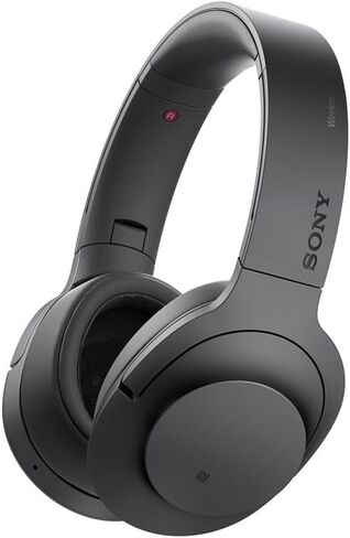 Sony MDR100 h.Ear on Wireless NC On-Ear Bluetooth Headphones w/ NFC - Charcoal Black - (Renewed) in Saudi Arabia